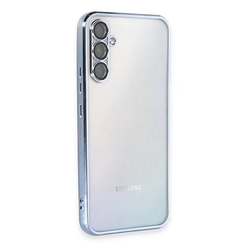 Galaxy A34 5G K�l�f Razer Lensli Silikon - A��k Mavi