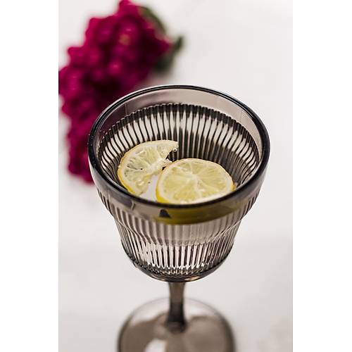 Akrilik F�me 6'l� Kadeh & Su Me�rubat Kahve Yan� Barda�� 300 ml ( Cam De�ildir )