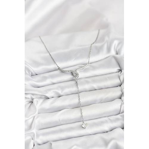 316L �elik Zincir G�m�� Renk Y�lan Model Y Kolye