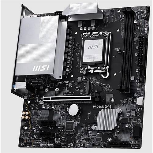 MSI PRO H810M-B DDR5 6400MHZ 1XHDMI 1XDP 1XM.2 MATX 1851P (INTEL ULTRA PROCESSORS SERIES 2)