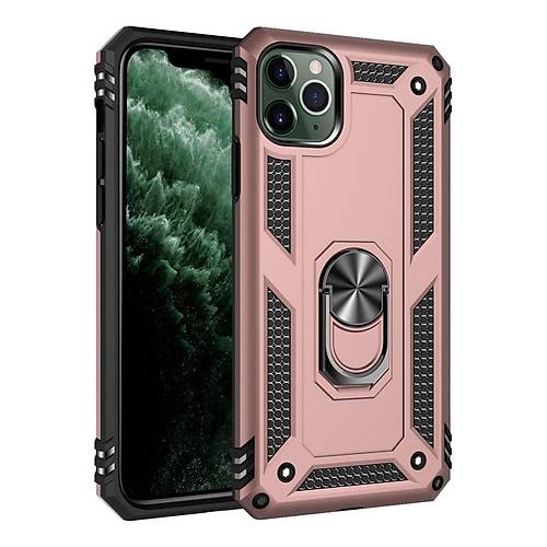 iPhone 11 Pro K�l�f Sofya Y�z�kl� Silikon Kapak - Rose