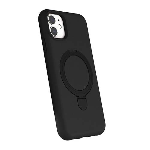 iPhone 11 Regal Magsafe Standl� Kapak - Siyah