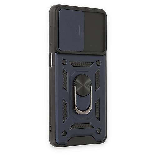 Galaxy M52 5G K�l�f Pars Lens Y�z�kl� Silikon - Lacivert