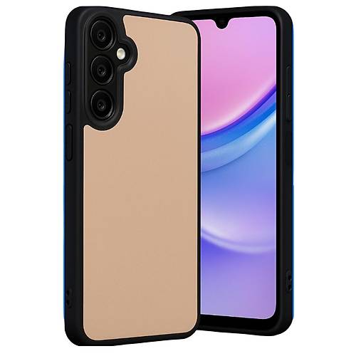 Galaxy A26 K�l�f Aras Deri Kapak - Pudra