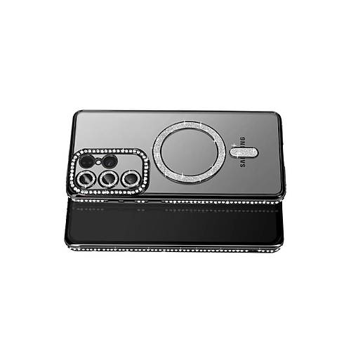 Galaxy S26 Ultra Joke Simli Magneticsafe K�l�f - Siyah