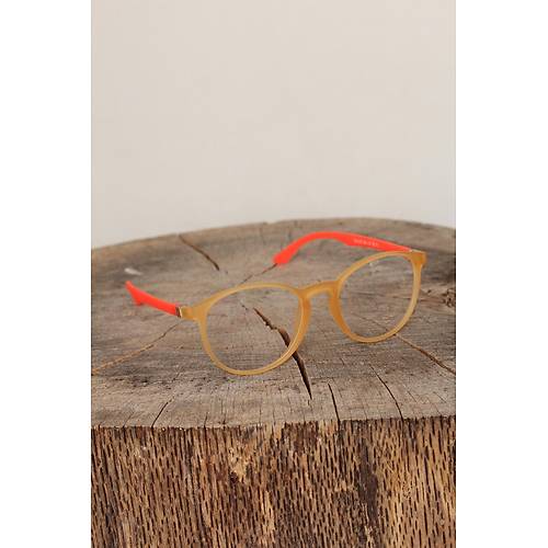 Sar� Renk Oval Turuncu Renk Bayan G�zl�k