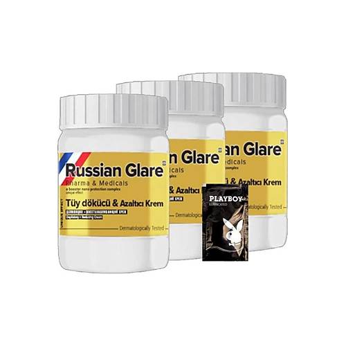Rusian Glare T�y Kremi Nano 3 Adet X 50 Ml Rus Merhemi + Yan�nda Jel