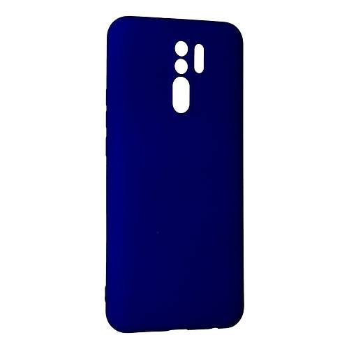 Redmi 9 K�l�f Nano i�i Kadife Silikon - Lacivert