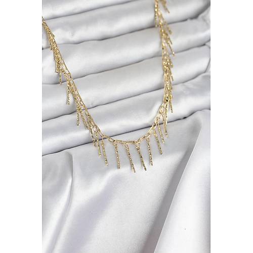 Pirin� Gold Renk Sa�akl� Model Kad�n Kolye