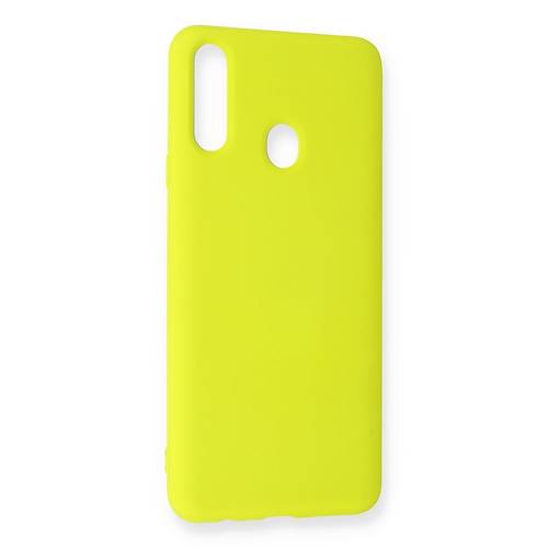 Galaxy A20S K�l�f Nano i�i Kadife Silikon - Sar�