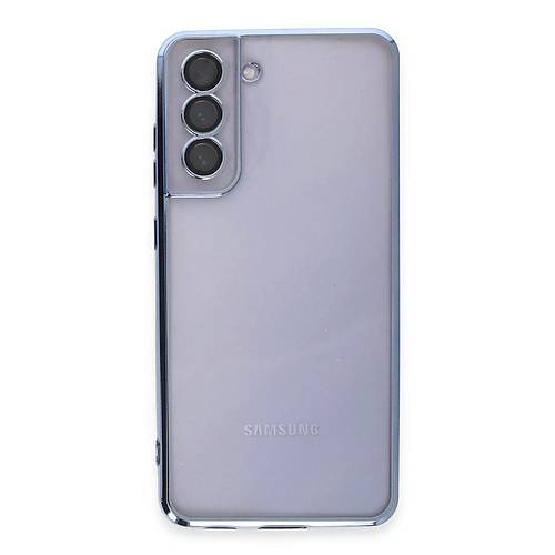 Galaxy S21 FE K�l�f Razer Lensli Silikon - A��k Mavi