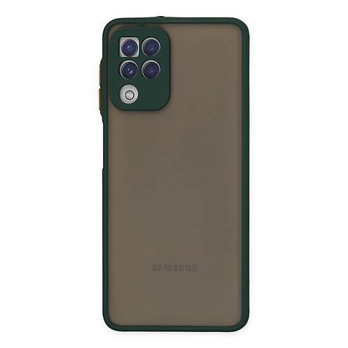 Galaxy A22 K�l�f Montreal Silikon Kapak - Ye�il