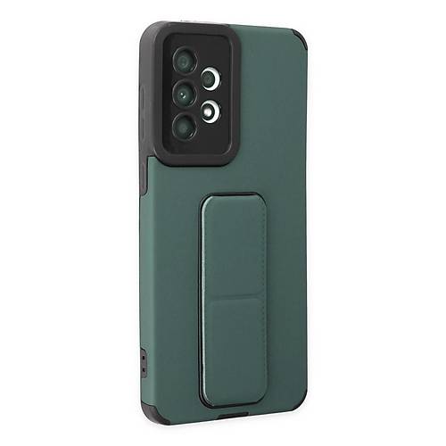 Galaxy A33 5G K�l�f Mega Standl� Silikon - Ye�il
