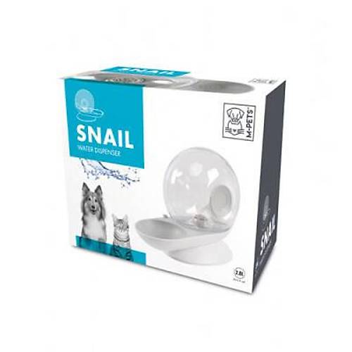 Snail Hazneli Kedi ve K�pek Su Kab� Beyaz 2800 Ml
