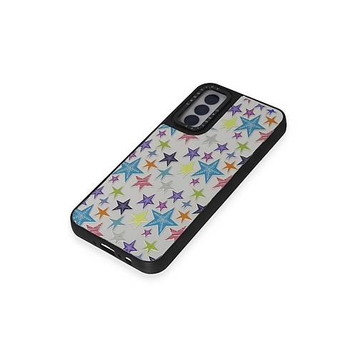 Galaxy M14 5G K�l�f Mirror Desenli Kapak - Mirror - 18
