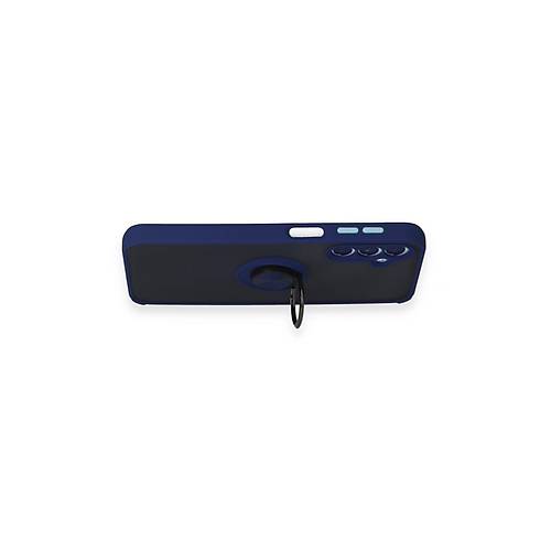 Galaxy M34 5G K�l�f Montreal Y�z�kl� Silikon Kapak - Lacivert