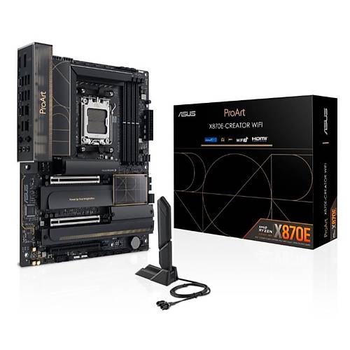 ASUS PROART X870E-CREATOR WIFI DDR5 8000MT/S 1XHDMI TYPE-C 4XM.2 ATX AM5 (AMD AM5 9000/8000/7000 SER�LER� �LE UYUMLU)