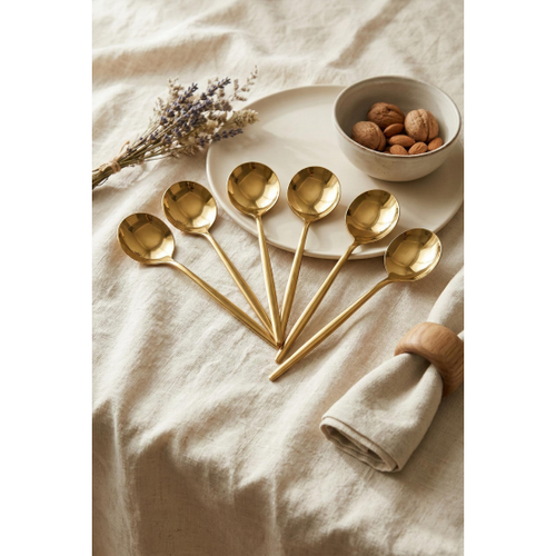 6'l� L�ks Gold Paslanmaz �elik Yemek Ka���� Seti (21 cm)