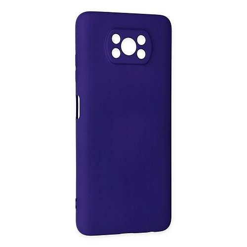 Pocophone X3 K�l�f Nano i�i Kadife Silikon - Mor