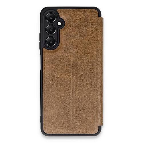 Galaxy A55 5G K�l�f Flip Cover - Taba