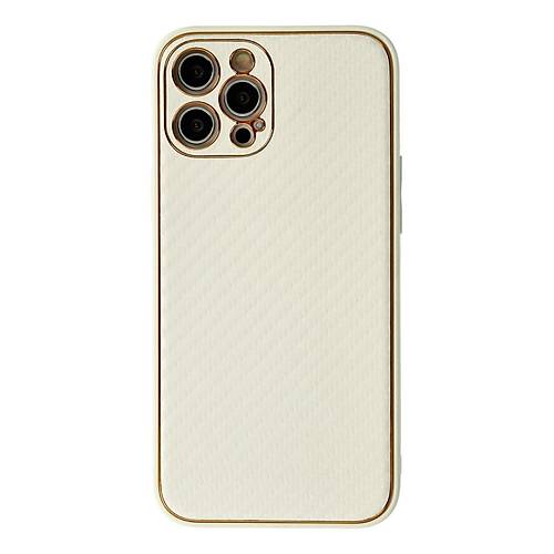 iPhone 12 Pro Max K�l�f Coco Karbon Silikon - Beyaz