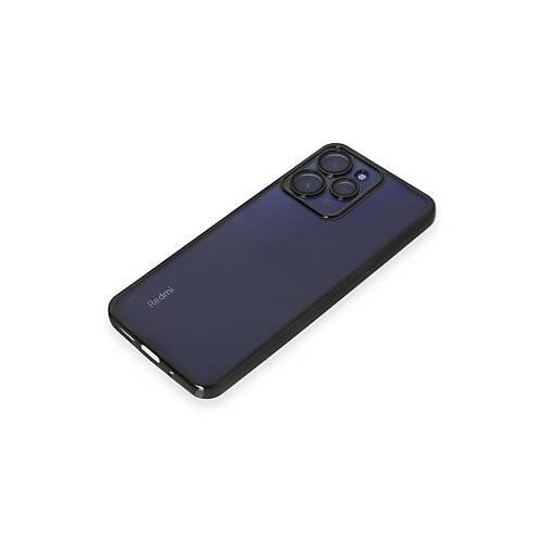 Redmi 12 K�l�f Razer Lensli Silikon - Siyah