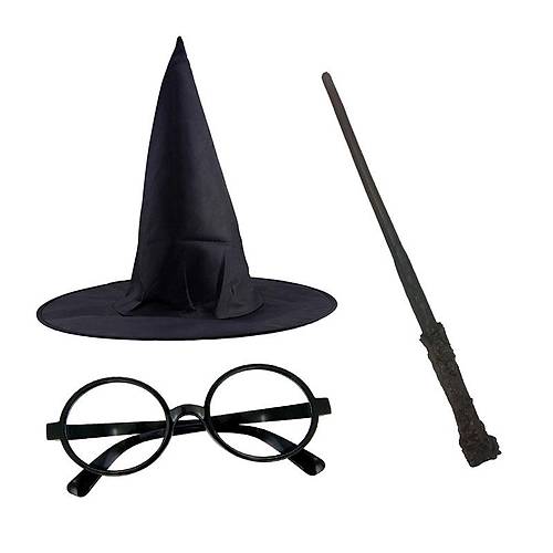 Harry Potter Siyah �apkas� Harry Potter G�zl��� Harry Potter Asas� 3 l� Set