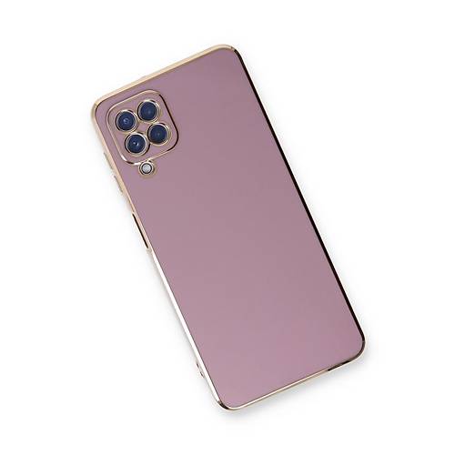 Galaxy A22 K�l�f Volet Silikon - Mor