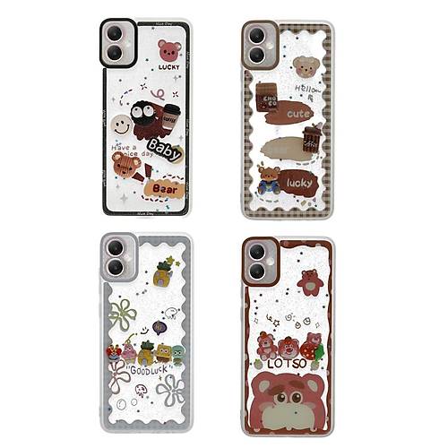 Galaxy A05 K�l�f Sweet Desenli Silikon Kapak - �effaf