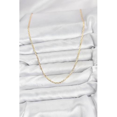 CM 14K Gold Renk Pirin� Lazer Model 60 cm Kad�n Kolye