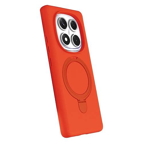 Redmi Note 14 Pro 5G Regal Magsafe Standl� Kapak - Turuncu