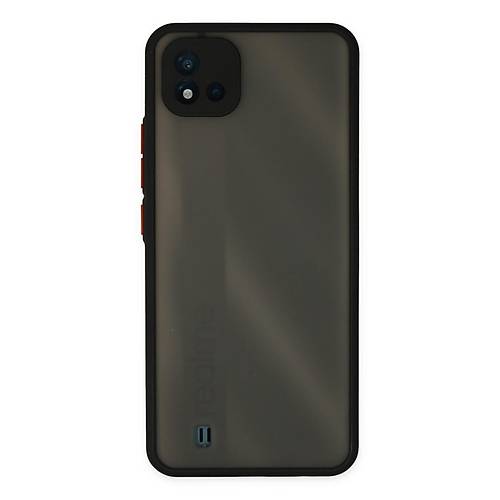 Realme C11 2021 K�l�f Montreal Silikon Kapak - Siyah