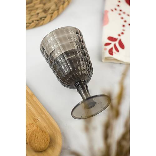 Allegra F�me 6�l� Kadeh Bardak Seti 750 ml Akrilik Malzeme - Cam De�ildir K�r�lmaya Dayan�kl�