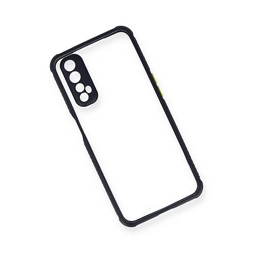 Realme 7 K�l�f Miami �effaf Silikon - Lacivert