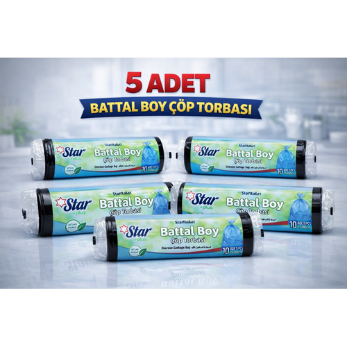 Star Plus Standart B�y�k Boy At�k Po�eti 65x80 cm 10 Adet Dayan�kl� S�zd�rmaz At�k Torbas� 5 Adet