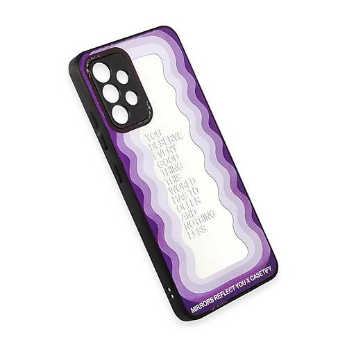 Galaxy A52 K�l�f Mirror Desenli Kapak - Mirror - 5