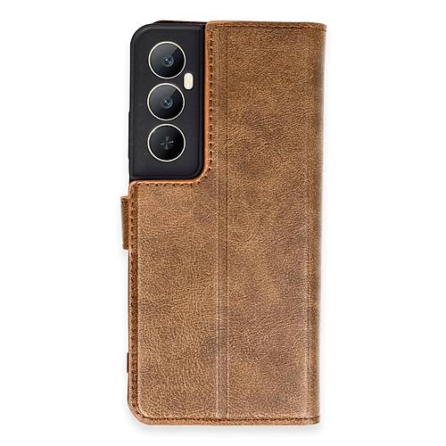 Realme C65 K�l�f Trend S Plus Kapakl� K�l�f - Taba