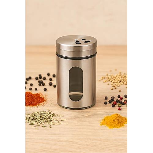 Cam Metal Kapakl� Tuzluk 100 ml
