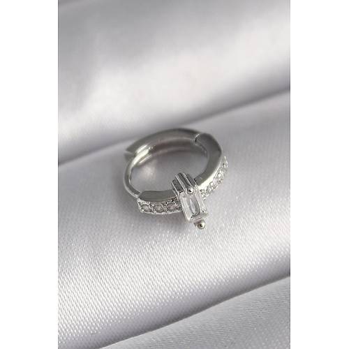 316L �elik G�m�� Renk Zirkon Ta�l� Tragus Piercing