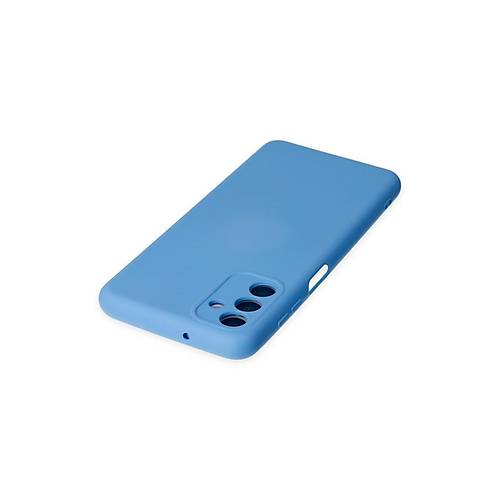 Galaxy A04S K�l�f Nano i�i Kadife Silikon - Mavi