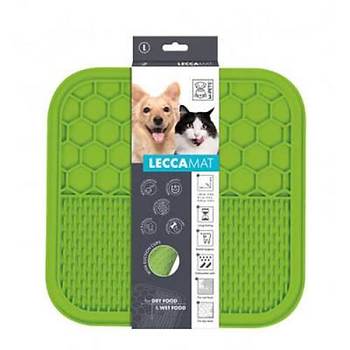 Lecca Kedi ve K�pekler ��in Yava� Beslenme �d�l Mat� Large Ye�il 30x30 Cm