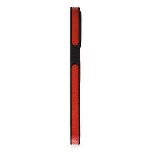 iPhone 13 Pro Max K�l�f Ozzi Magsafe Deri Kapak - K�rm�z�