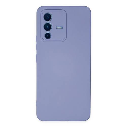 V23 5G K�l�f Nano i�i Kadife Silikon - Lila