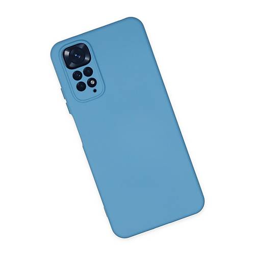 Redmi Note 11 K�l�f Nano i�i Kadife Silikon - Mavi