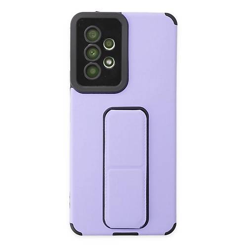 Galaxy A53 5G K�l�f Mega Standl� Silikon - Lila