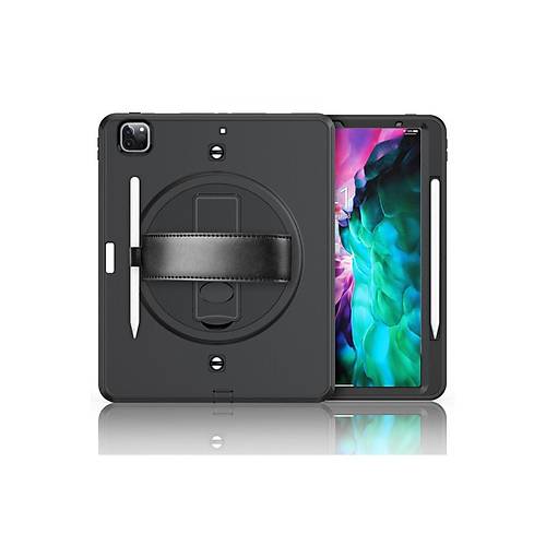 iPad Pro 12.9 (2021) K�l�f Strap-C Otterbox Tablet Kapak - Siyah