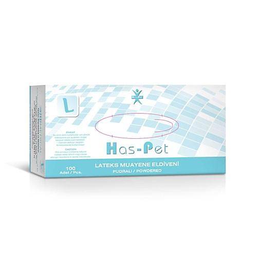 Haspet - Lateks Pudral� Muayene Eldiveni - Large