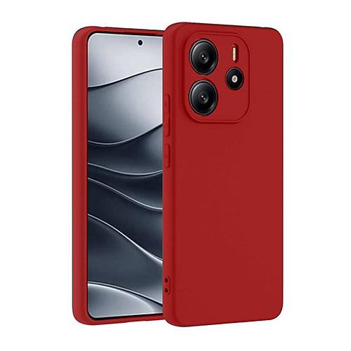 Redmi Note 14 4G K�l�f First Silikon - K�rm�z�
