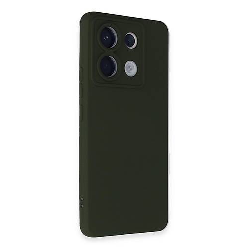 Redmi Note 13 Pro 5G K�l�f Nano i�i Kadife Silikon - Koyu Ye�il