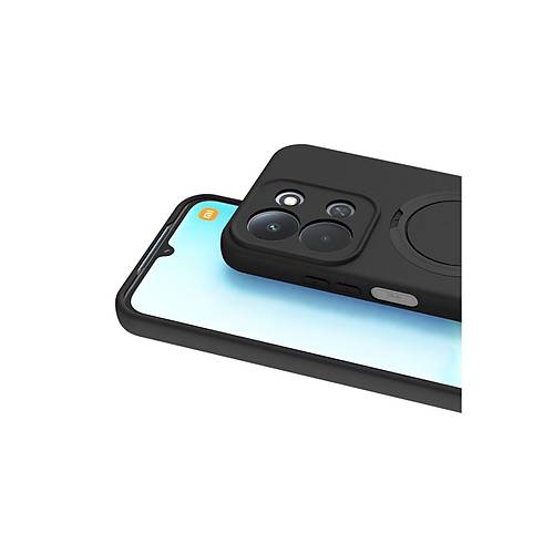 Redmi 15C 4G Regal Magsafe Standl� Kapak - Siyah